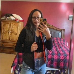 Black&Neon Pink Winter Vest !